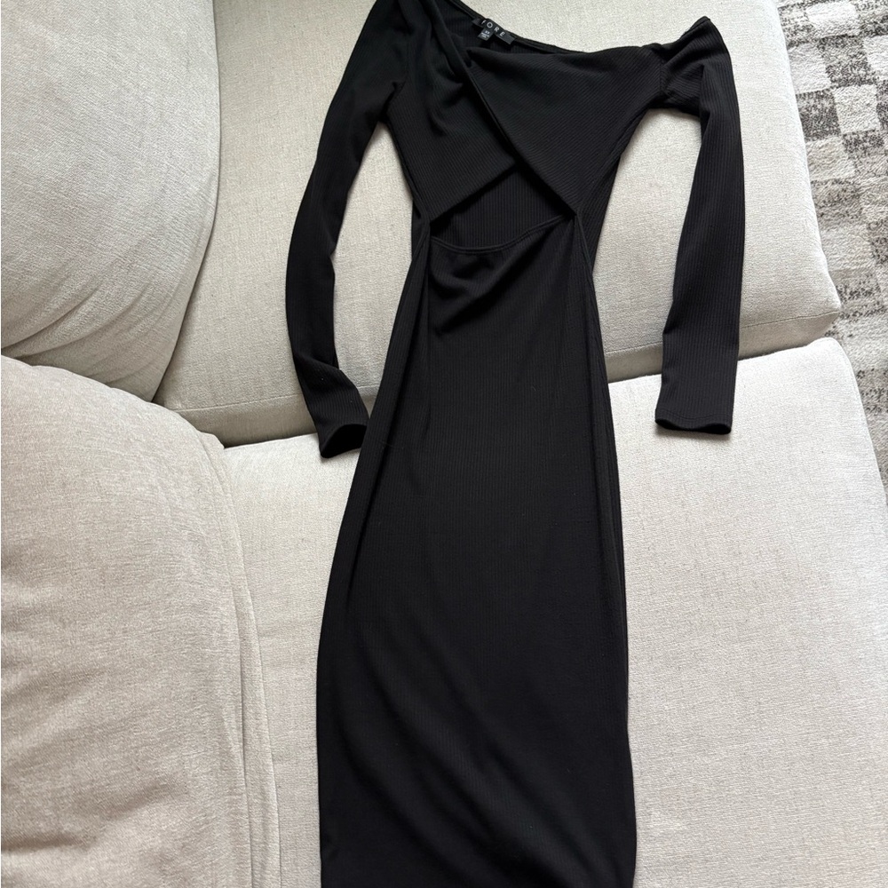 Elegant Black Off-Shoulder Dress